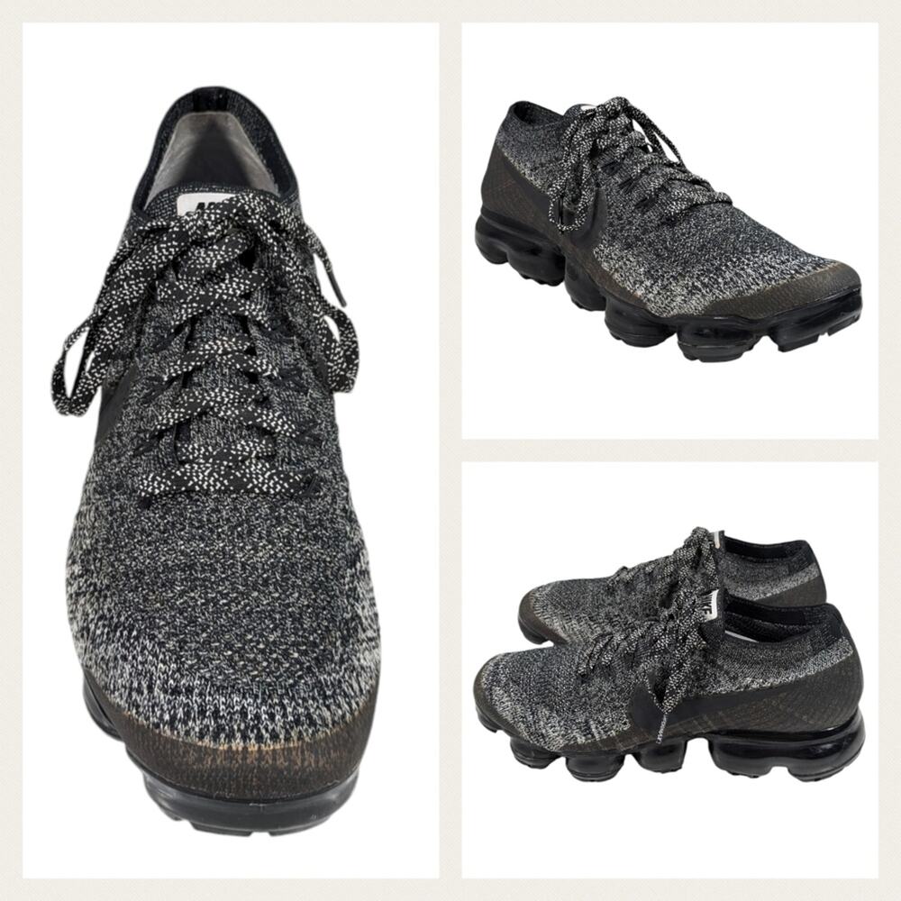 Nike Air VaporMax Oreo GUC Size  UK6 / US 8.5L  S2984  AUTHENTICATED